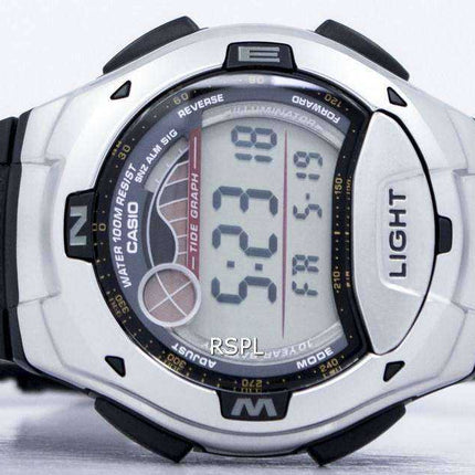 Casio Digital Sports Tide Graph Illuminator W-753-1AVDF W753-1AVDF Orologio da uomo