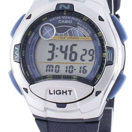 Casio Sports Illuminator Tide Graph Moon Phase Digital W-753-2AV W753-2AV - Orologio da uomo