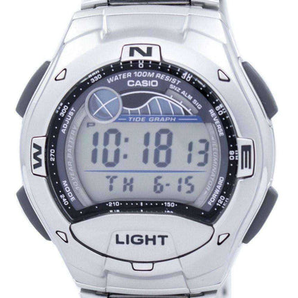 Orologio da uomo Casio Dual Time Alarm Tide Digital Orologio da uomo W-753D-1AV W753D-1AV