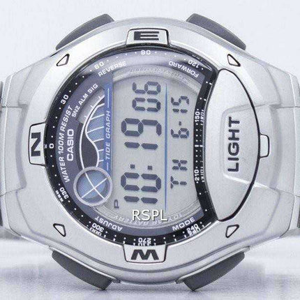 Orologio da uomo Casio Dual Time Alarm Tide Digital Orologio da uomo W-753D-1AV W753D-1AV