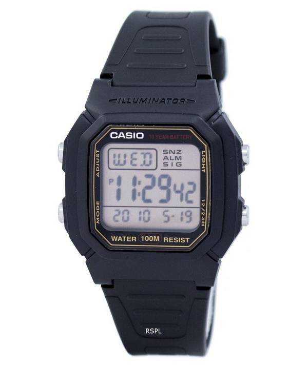 Casio Digital Alarm Illuminator W-800HG-9AVDF W-800HG-9AV - Orologio da uomo
