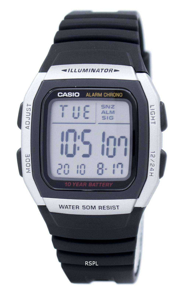 Casio Youth Digital Alarm Chrono Illuminatore W-96H-1AVDF W96H-1AVDF Orologio da uomo