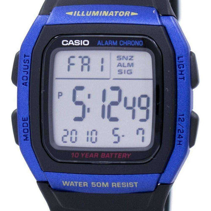 Casio Youth Series Illuminator Alarm Chronograph Orologio da uomo digitale W-96H-2AV W96H-2AV