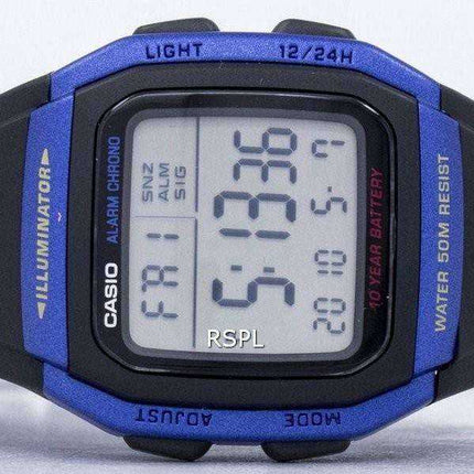 Casio Youth Series Illuminator Alarm Chronograph Orologio da uomo digitale W-96H-2AV W96H-2AV