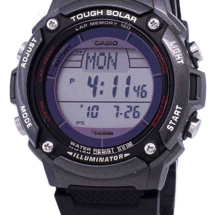 Orologio da uomo Casio Digital Tough Solar 5 Illuminatore W-S200H-1BVDF WS200H-1BVDF Orologio da uomo