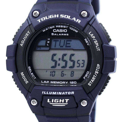 Orologio da uomo Casio Illuminator Tough Solar Lap Alarm Digital W-S220-2AV WS220-2AV
