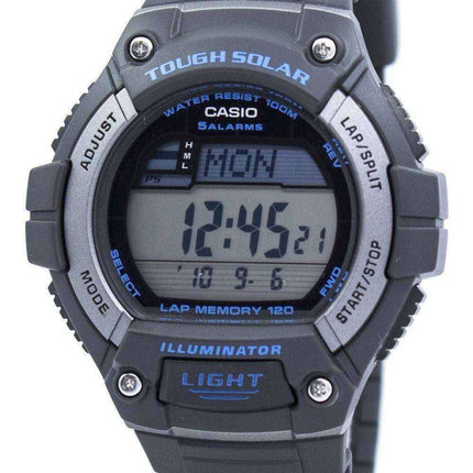 Orologio da uomo Casio Illuminator Tough Solar Lap Alarm Digital W-S220-8AV WS220-8AV
