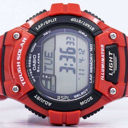 Orologio da uomo Casio Illuminator Tough Solar Lap Alarm Digital W-S220C-4AV WS220C-4AV Orologio da uomo
