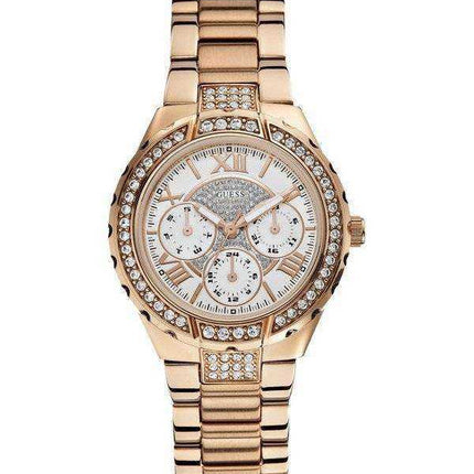 Guess Viva Cronografo multifunzione con cristalli al quarzo W0111L3 Orologio da donna