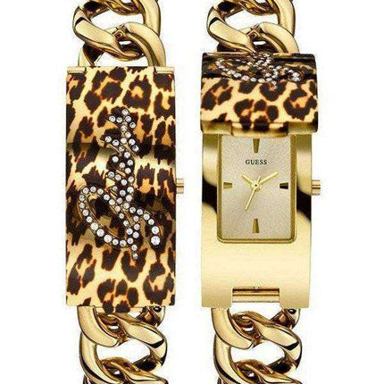 Orologio da uomo Guess Gold Tone Animal Print Quartz W0321L5