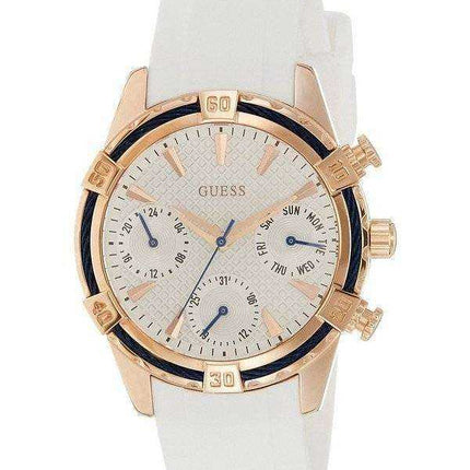 Guess Catalina multifunzione cinturino in silicone al quarzo W0562L1 Orologio da donna