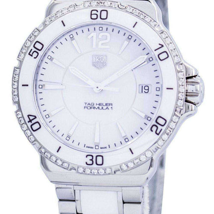 Tag Heuer Formula 1 White Ceramic Diamonds Swiss Made WAH1213.BA0861 Orologio da donna