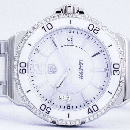 Tag Heuer Formula 1 White Ceramic Diamonds Swiss Made WAH1213.BA0861 Orologio da donna