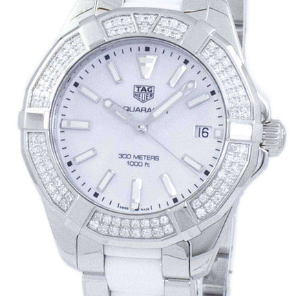 Tag Heuer Aquaracer Quartz 300M Diamond Accents WAY131F.BA0914 Orologio da donna