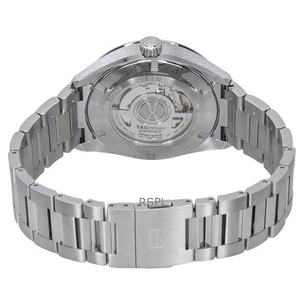Tag Heuer Carrera Twin-Time GMT Orologio da uomo automatico in acciaio inossidabile con quadrante blu WBN201A.BA0640 100M