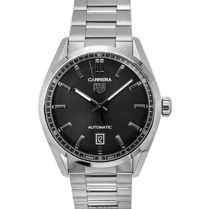 Tag Heuer Carrera Date in acciaio inossidabile quadrante nero automatico WBN2110.BA0639 100M orologio da uomo