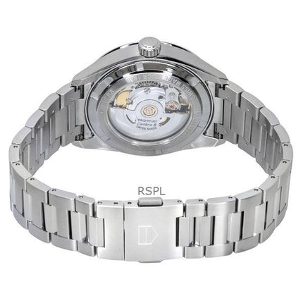 Tag Heuer Carrera Date in acciaio inossidabile quadrante nero automatico WBN2110.BA0639 100M orologio da uomo