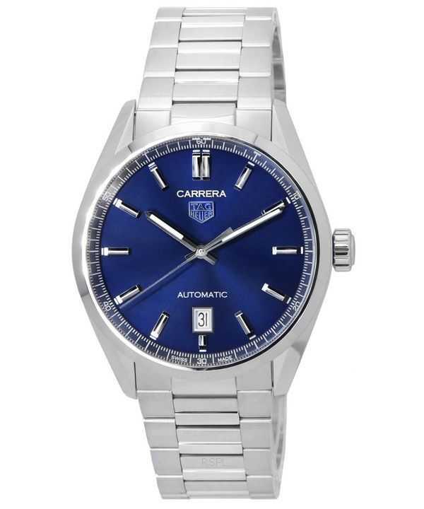 Orologio da uomo TAG Heuer Carrera in acciaio inossidabile con quadrante blu automatico WBN2112.BA0639 100M