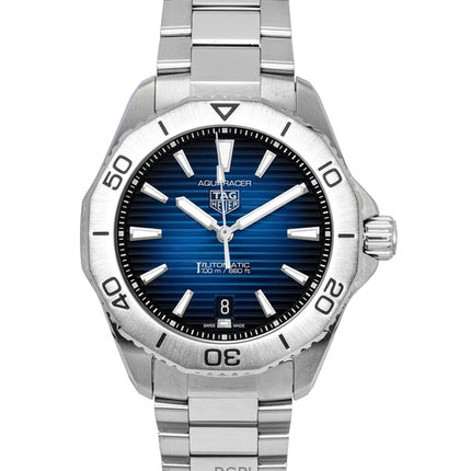 Tag Heuer Aquaracer in acciaio inossidabile con quadrante blu, orologio subacqueo automatico WBP2111.BA0627 200M da uomo