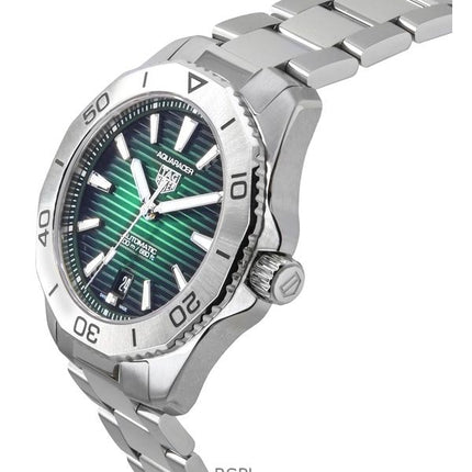 Tag Heuer Aquaracer Professional Date Sunray Brushed Green Dial Automatic Diver's WBP2115.BA0627 200M Orologio da uomo