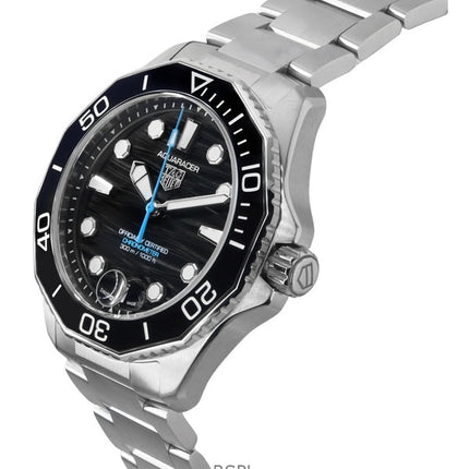 Orologio da uomo TAG Heuer Aquaracer Professional in acciaio inossidabile con quadrante nero, automatico, subacqueo, WBP5110.BA0013, 300M