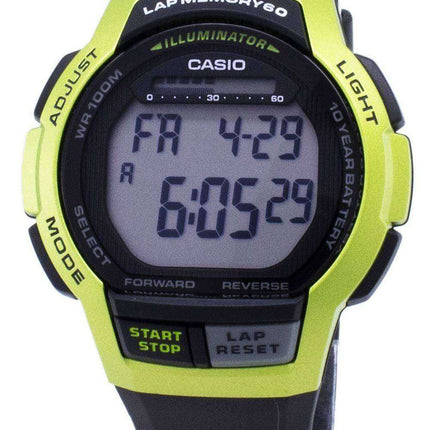 Orologio da uomo digitale Casio Youth WS-1000H-3AV WS1000H-3AV Illuminatore