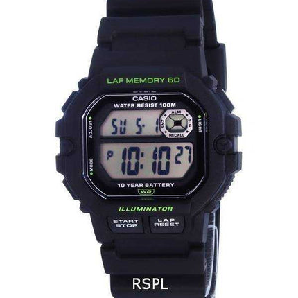 Orologio da uomo Casio Sports Gear quadrante digitale al quarzo WS-1400H-1A WS1400H-1 100M