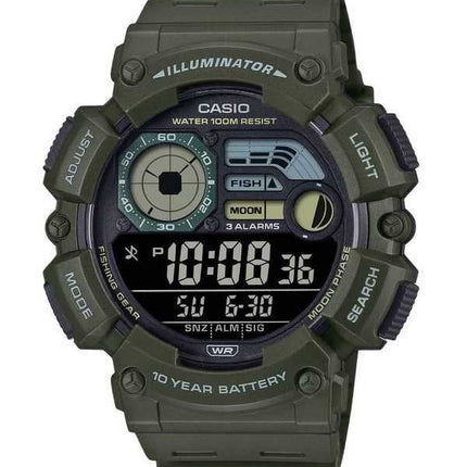 Orologio da uomo Casio Digital Resin Strap Quartz WS-1500H-3BV 100M