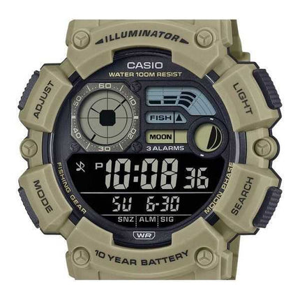 Orologio da uomo Casio Digital Resin Strap Quartz WS-1500H-5BV 100M