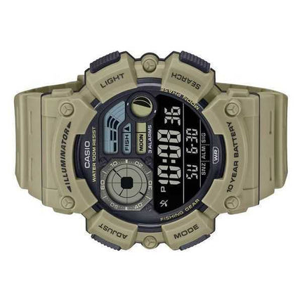 Orologio da uomo Casio Digital Resin Strap Quartz WS-1500H-5BV 100M