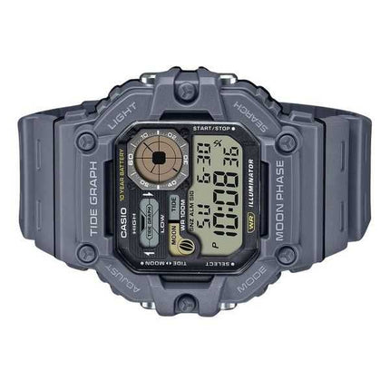Orologio da uomo Casio Standard Digital Graph Moon Phase Resin Strap Quartz WS-1700H-8AV 100M