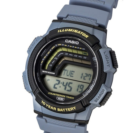 Orologio da uomo Casio Digital Resin Strap Quartz WS-1800-2AV 100M
