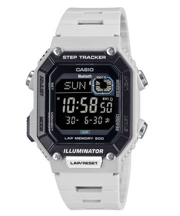 Casio Standard Digital Smartphone Link Step Tracker Cinturino in resina Quarzo WS-B1000-8BV 100M Orologio da uomo