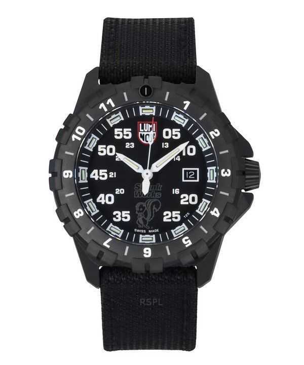 Luminox F117 Nighthawk Skunk Works Heritage Pilot Kevlar Strap Quadrante Nero Quarzo XA.6442.H.SET 200M Orologio da Uomo