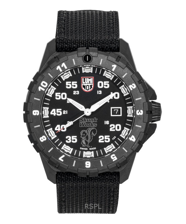 Orologio da uomo Luminox F-117 Nighthawk X Skunk Works Heritage con quadrante nero al quarzo subacqueo XA.6442.H 200M