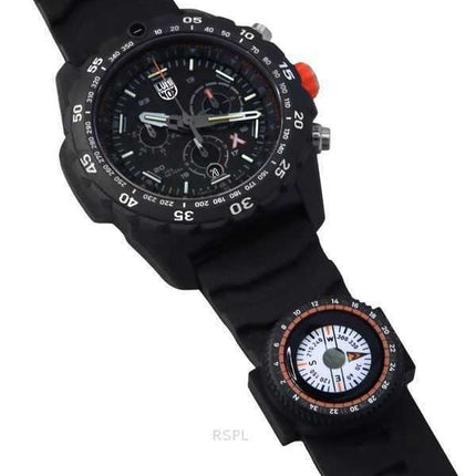Orologio da uomo Luminox Bear Grylls Survival Master Series Cronografo Quadrante Nero Quarzo Diver&#39;s XB.3741 200M