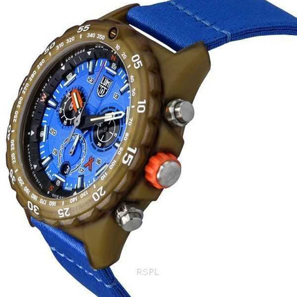 Orologio Luminox Bear Grylls Survival Master ECO Tide Cronografo Quadrante Blu Quarzo Diver's XB.3743.ECO 200M Uomo