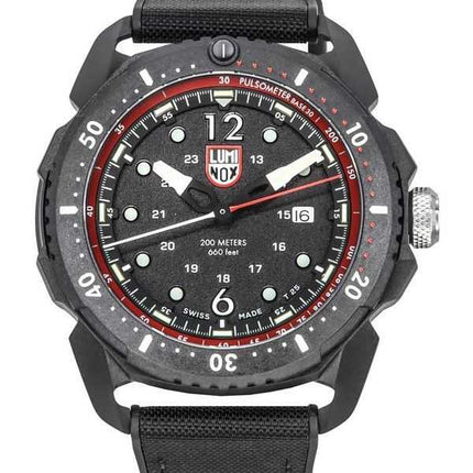 Orologio da uomo Luminox ICE SAR Artic cinturino in caucciù quadrante nero svizzero al quarzo Diver XL.1051 200M