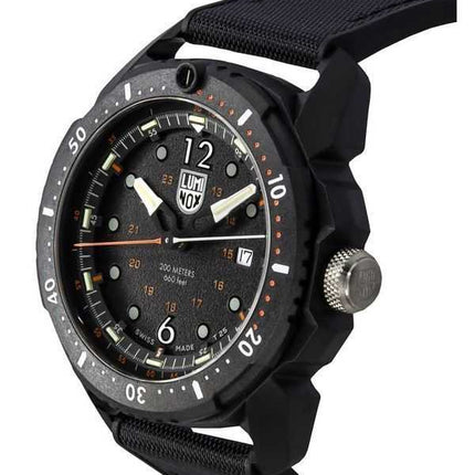 Orologio da uomo Luminox ICE SAR Arctic Outdoor Adventure quadrante nero svizzero al quarzo Diver XL.1052 200M