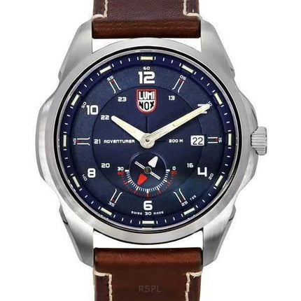 Luminox Atacama Adventurer Field Cinturino in pelle Quadrante blu Quarzo Diver's XL.1763 200M Orologio da uomo