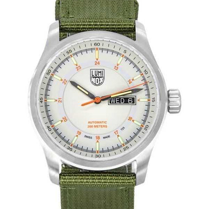 Luminox Atacama Field Cloth Strap Ivory Dial Automatic Diver's XL.1907.NF 200M Orologio da uomo