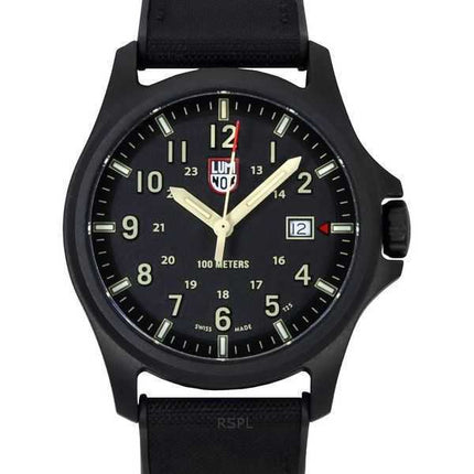 Luminox Atacama Field Cinturino in gomma Quadrante nero Quarzo XL.1970.SET 100M Orologio da uomo con cinturino extra