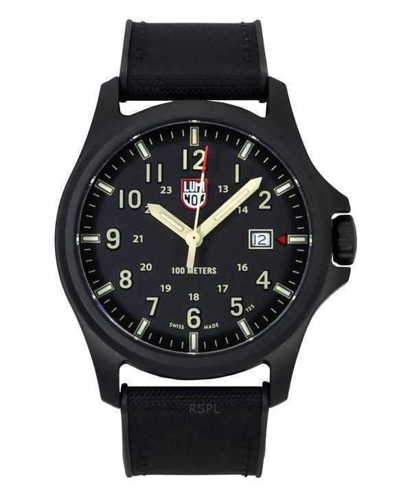 Luminox Atacama Field Cinturino in gomma Quadrante nero Quarzo XL.1970.SET 100M Orologio da uomo con cinturino extra
