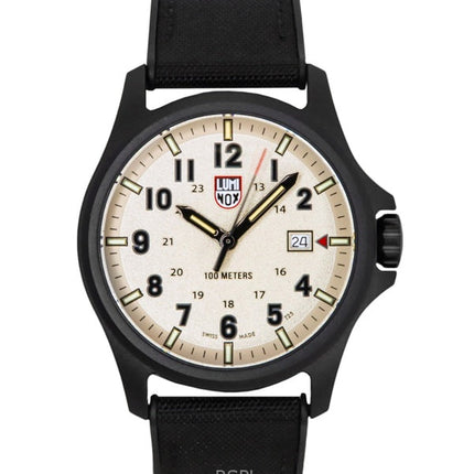 Luminox Atacama Field, cinturino in gomma nera, quadrante grigio, al quarzo XL.1971.SET, orologio da uomo 100M con cinturino extra