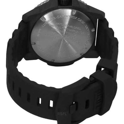 Luminox MIL-SPEC Cinturino in gomma e nylon Quadrante nero Quarzo Diver&#39;s XL.3351.1.SET Orologio da uomo 300M con cinturino