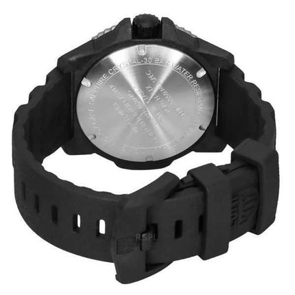 Luminox MIL SPEC ispirato al cinturino in gomma militare quadrante nero al quarzo subacqueo XL.3351.SET 300M Orologio da uomo co