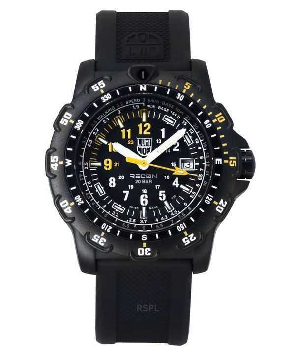 Luminox RECON Point Man Heritage Cinturino in gomma e nylon Quadrante nero Quarzo XL.8825.H.SET 100M Orologio da uomo
