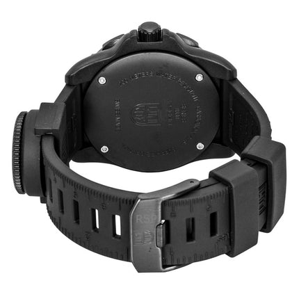Orologio da uomo Luminox Recon Nav Spec GMT con cinturino in gomma e quadrante nero, al quarzo, subacqueo XL.8837.SET 200M