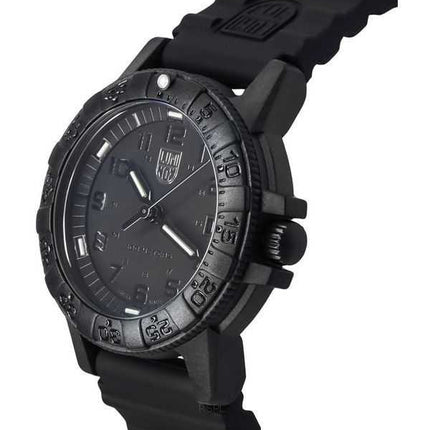 Orologio da uomo Luminox Leatherback SEA Turtle cinturino in silicone quadrante nero quarzo svizzero XS.0301.BO.L 100M