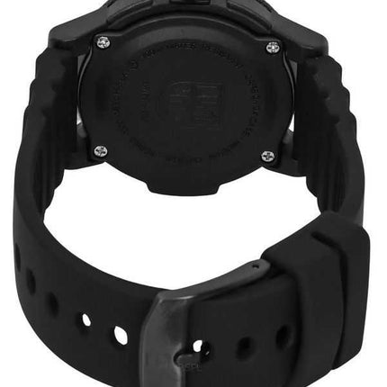 Orologio da uomo Luminox Leatherback SEA Turtle cinturino in silicone quadrante nero quarzo svizzero XS.0301.BO.L 100M
